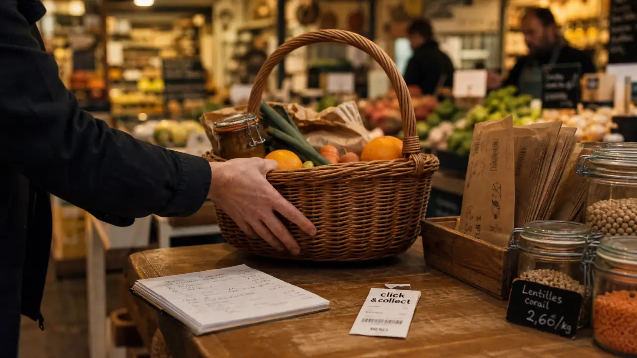 Magasiner local via click & collect en épicerie de quartier
