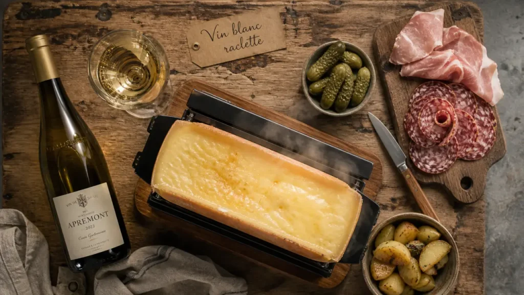 Quel vin pour accompagner une raclette : vin blanc sec ou rouge léger