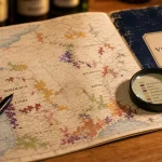 Vignoble français carte des 13 régions viticoles
