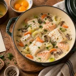 Plat de poisson à préparer à l'avance : blanquette de poisson