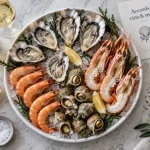 Quel vin blanc avec fruits de mer : huîtres crevettes sur glace, citron et vin blanc