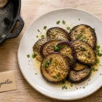 Recette aubergine poele : aubergines dorées, fondantes, poêle