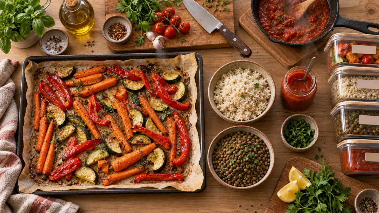 Recettes batch cooking : cuissons coordonnées pour préparer toute la semaine