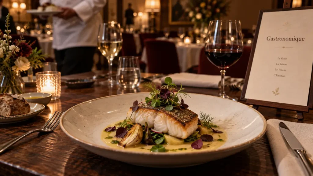 Restaurant gastronomique définition : cuisine exigeante et service coordonné