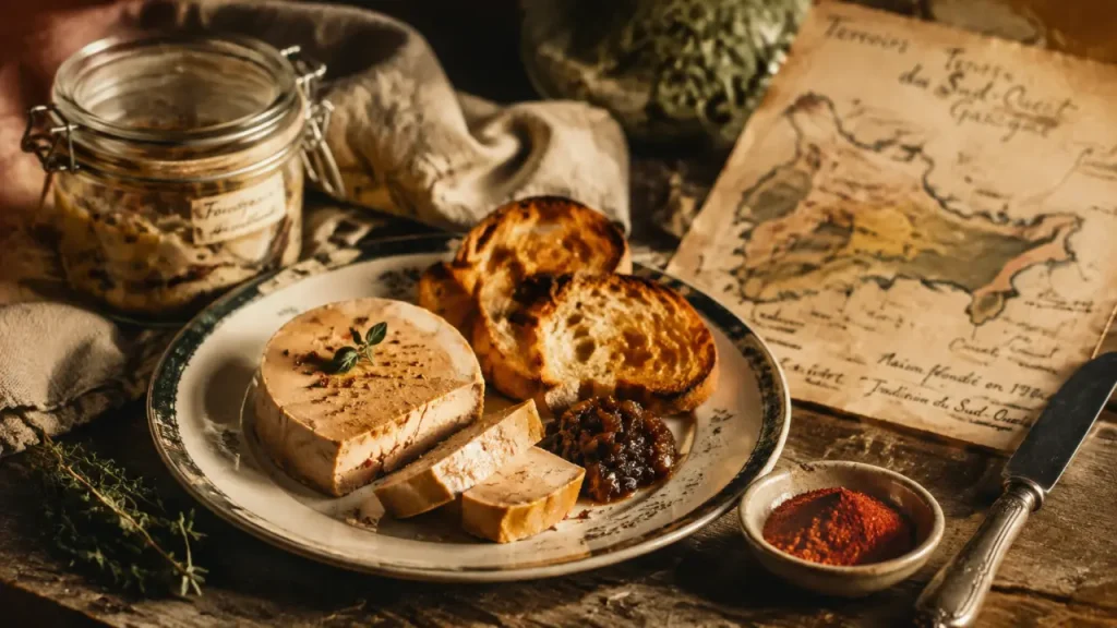 Spécialités sud ouest : foie gras, canard et piment d’Espelette