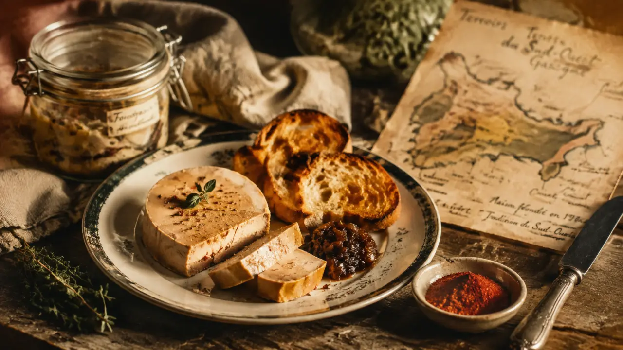 Spécialités sud ouest : foie gras, canard et piment d’Espelette
