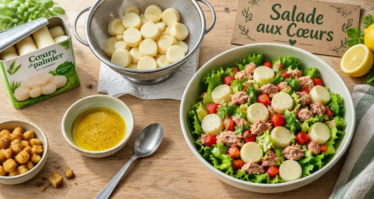 Recette coeur de palmier en boîte en 1 minute, salade prête